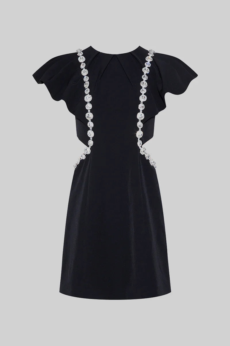 Vestido Elegante com Detalhes em Strass