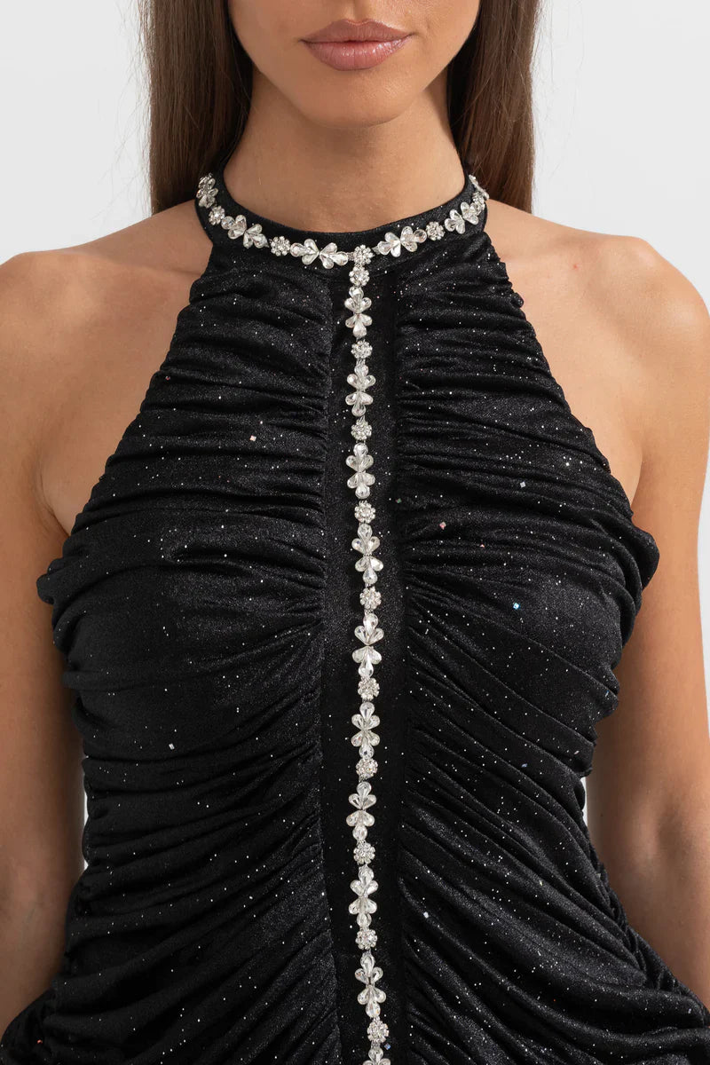 Vestido Exclusivo Seadress em Strass – Elegância e Sofisticação