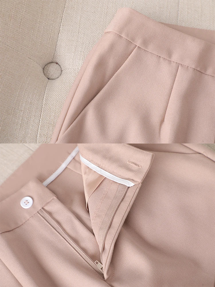 Conjunto Blazer e Calça Alfaiataria com cinto elegante