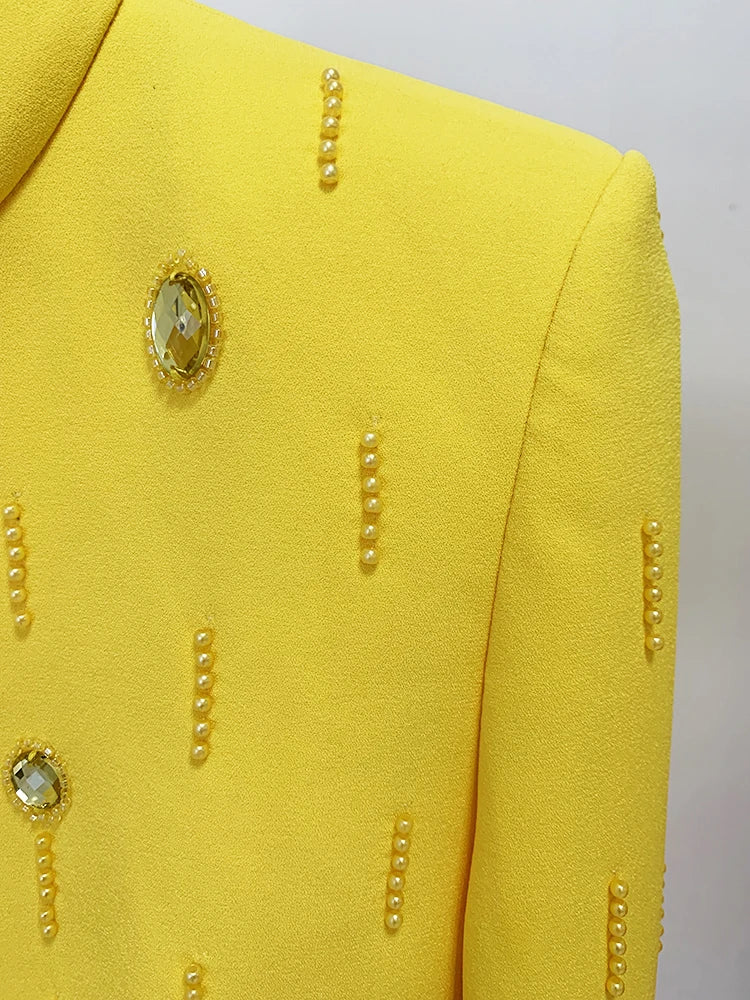 Conjunto Bordado Com cristais - Saia e Blusa gola