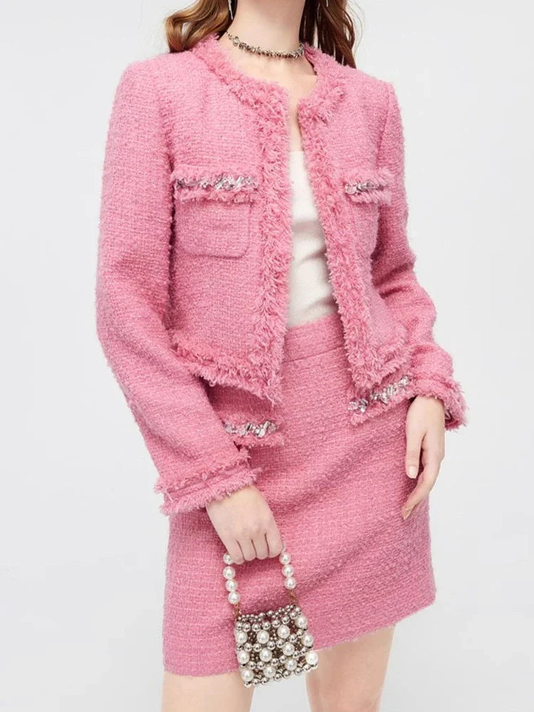 Conjunto Tweed Bordado - Novidade