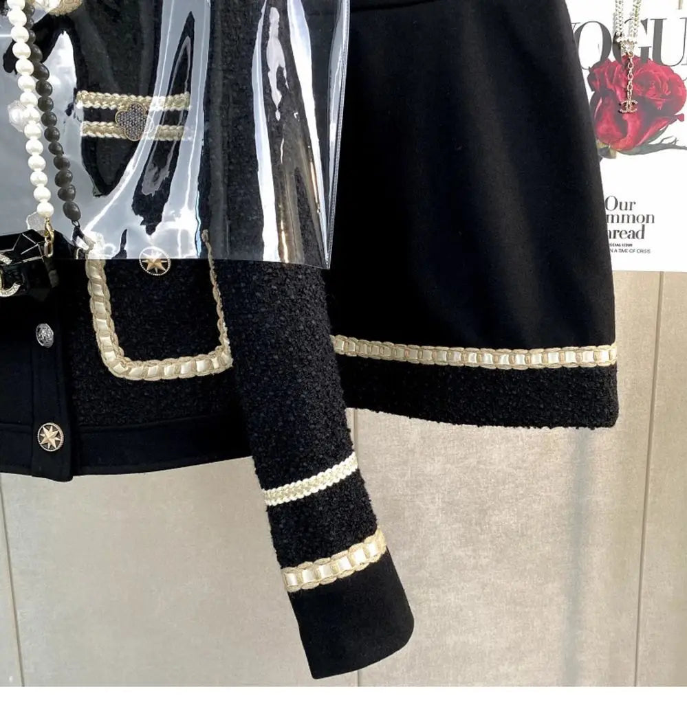 Conjunto Tweed Bordado - Novidade Inverno