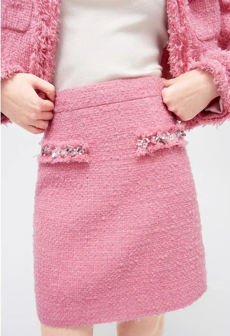 Conjunto Tweed Bordado - Novidade