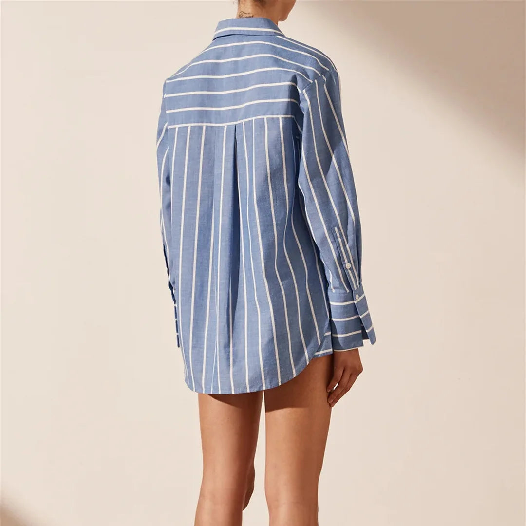Conjunto Shorts e camisa Listrado - Novidade
