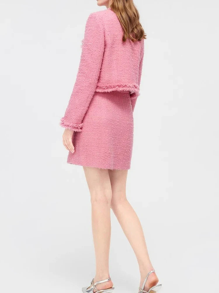 Conjunto Tweed Bordado - Novidade