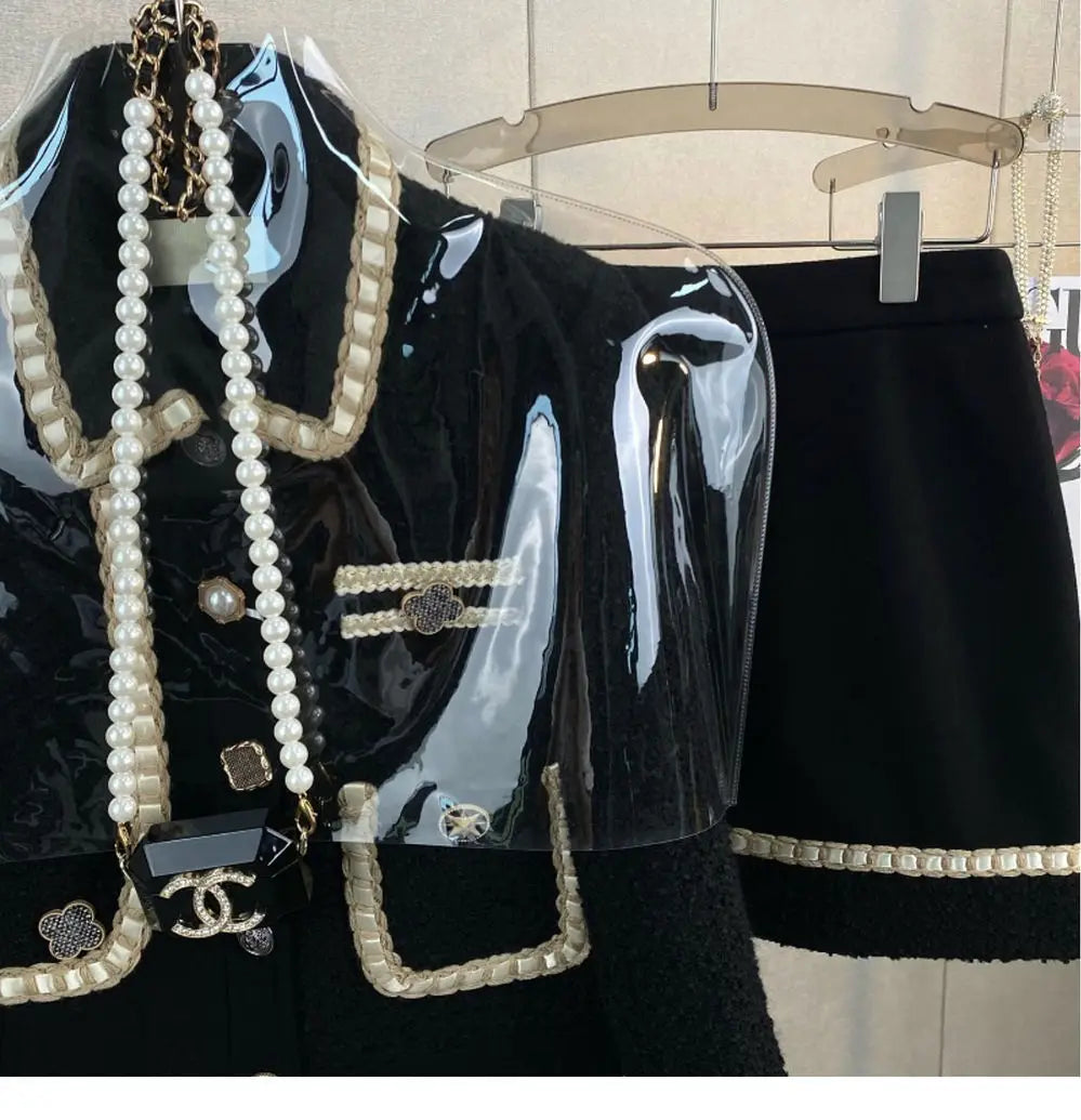 Conjunto Tweed Bordado - Novidade Inverno