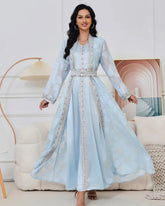 Conjunto – Vestido com Camada Externa de Elegância Sutil