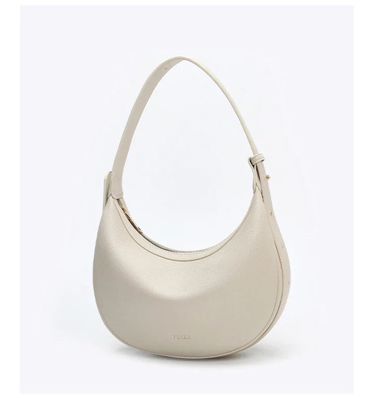 Bolsa – Modelo Meia-Lua, Estilo Crossbody, Elegante