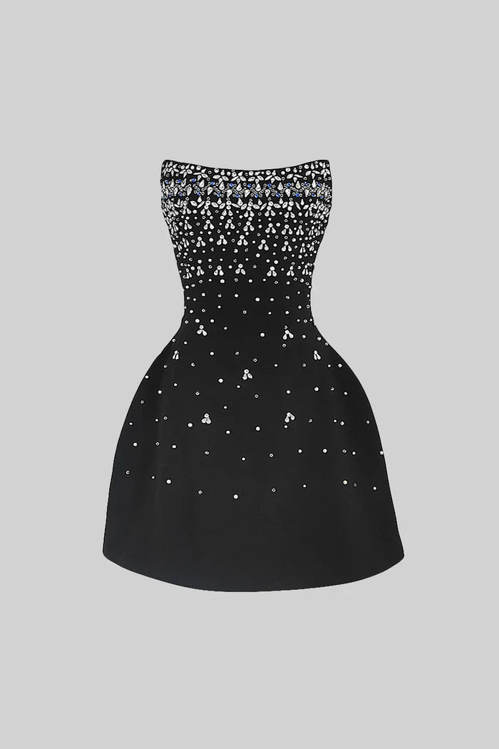 Vestido com Detalhes Bordado a Mão