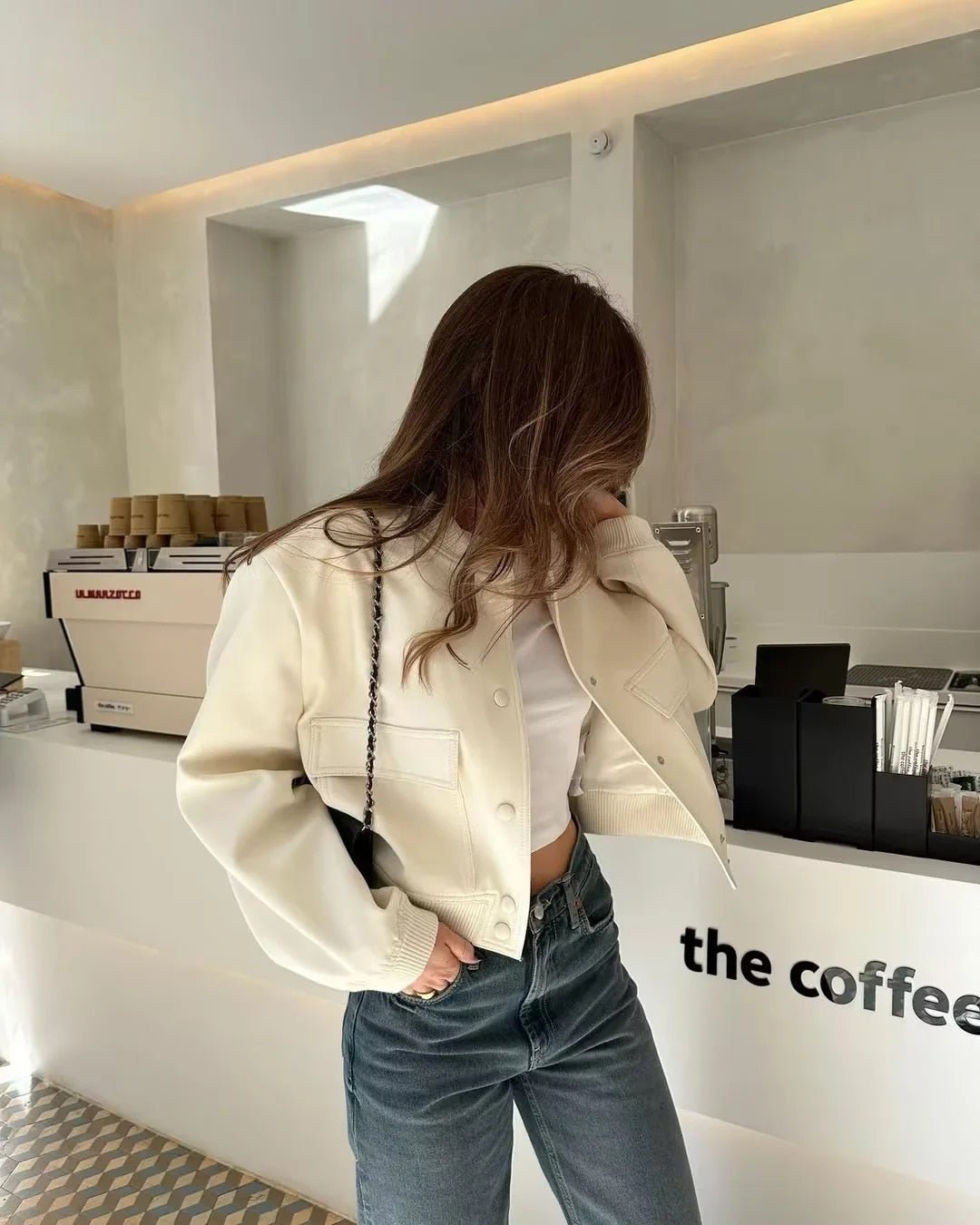 Bomber Jacket Branca