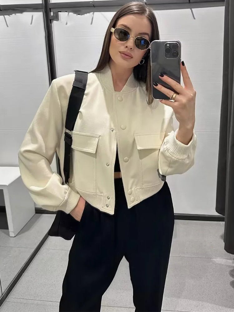Bomber Jacket Branca