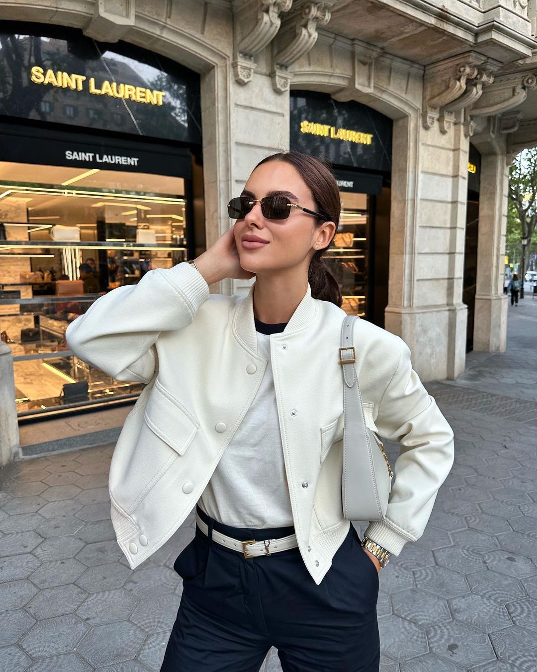 Bomber Jacket Branca
