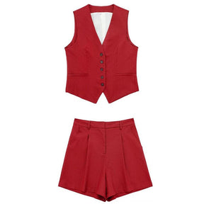 Conjunto Alfaiataria Blusa e Short Linho