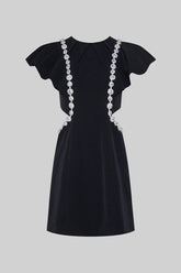 Vestido Elegante com Detalhes em Strass