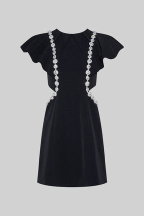 Vestido Elegante com Detalhes em Strass