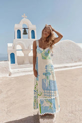 Vestido Mykonos – Vestido Longo com Estampa Floral