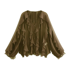 Blusa com Babados e Amarração – Leveza e Estilo para o Dia a Dia