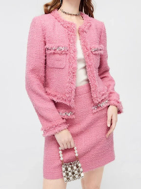 Conjunto Tweed Bordado - Novidade