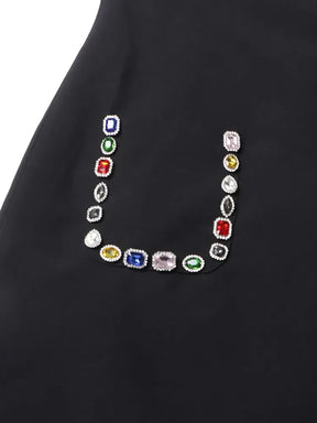 Vestido Bordado a mão pedras - Novidade