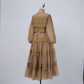 Vestido Lumière – Edição Exclusiva com Renda Bordada