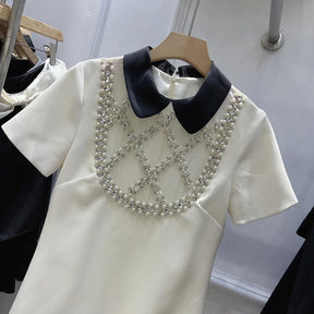 Vestido Bordando Mão Alfaiataria Luxo