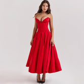 Vestido Midi Sem Alças - Sofisticação e Elegância