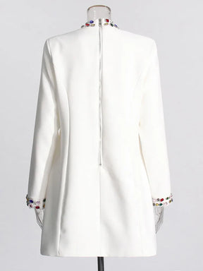 Vestido Bordado a mão pedras - Novidade