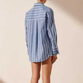Conjunto Shorts e camisa Listrado - Novidade
