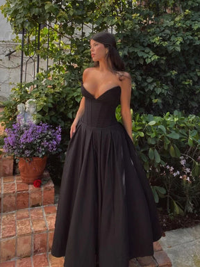 Vestido Midi Sem Alças - Sofisticação e Elegância