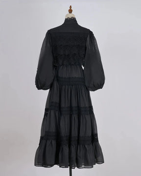 Vestido Lumière – Edição Exclusiva com Renda Bordada