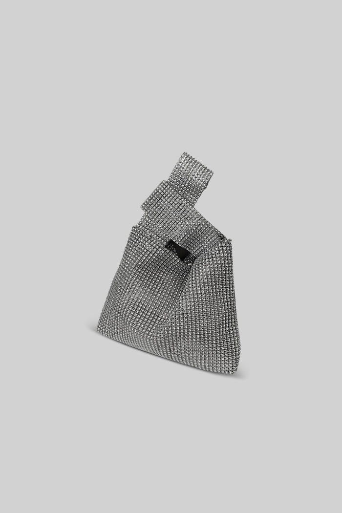 Bolsa de Mão Strass - Ouro/Prata