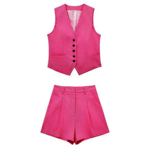 Conjunto Alfaiataria Blusa e Short Linho